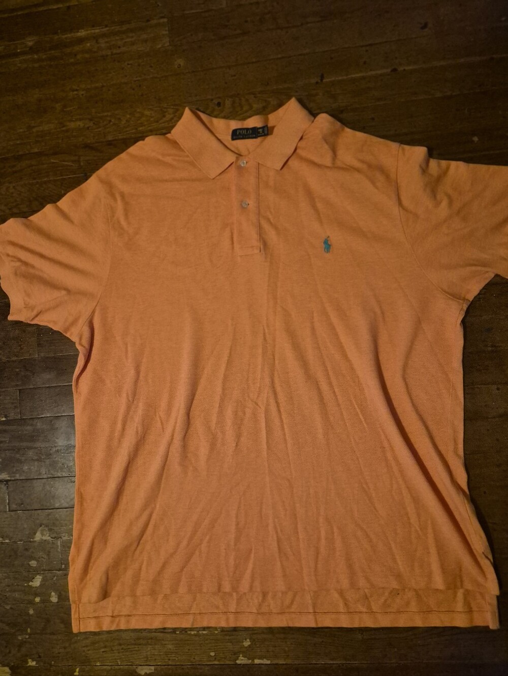 Polo by Ralph Lauren Peach/Orange Short Sleeve Polo Mens Sz 3XB